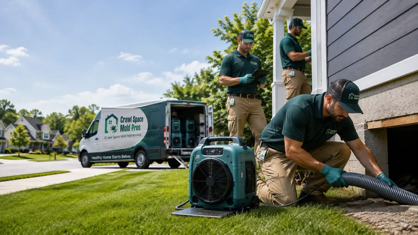 Crawl Space Mold Removal in Harvey, ND